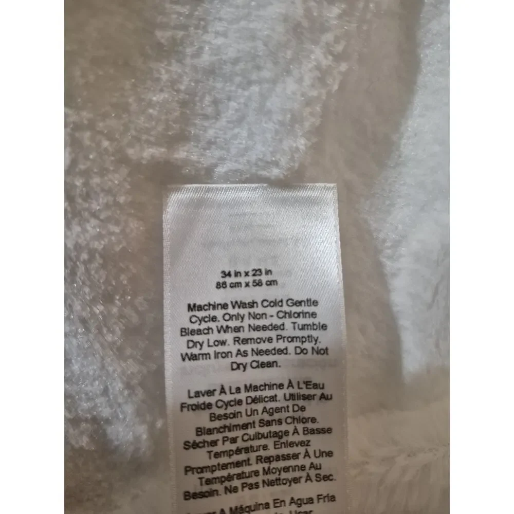 💥 POTTERY BARN KIDS Kitty Fur Nursery Critter Wrap Hooded Towel White Lyla C